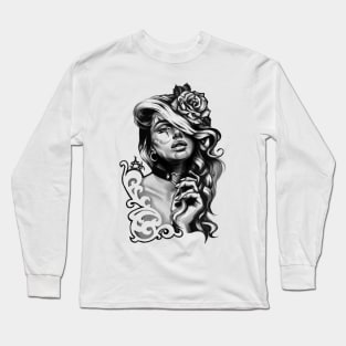 Chicano girl Long Sleeve T-Shirt